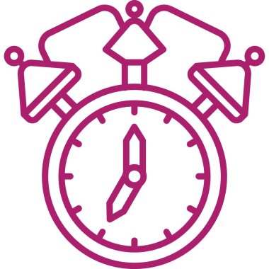 Saat. Web simgesi basit illüstrasyon