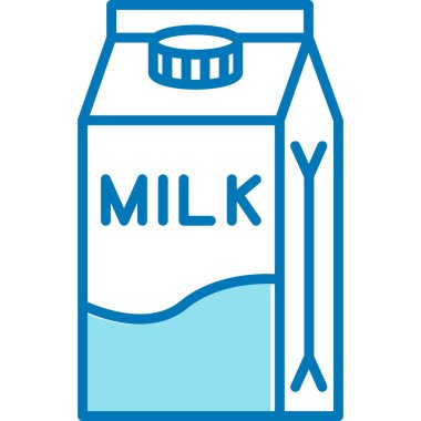 Süt. Web simgesi basit illüstrasyon