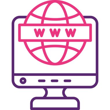 tarayıcı web renk simgesi, vektör illüstrasyonu