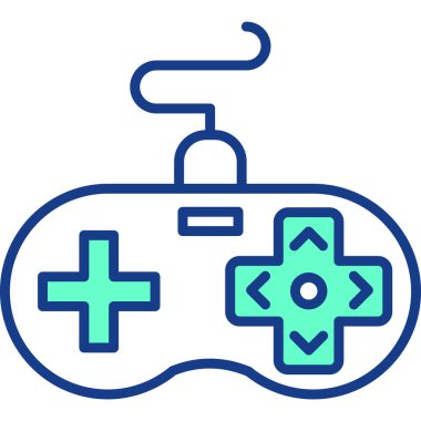 Oyun denetleyici simgesi. özet çizimi