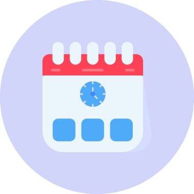 Takvim. Web simgesi basit illüstrasyon