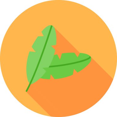 Yaprak. Web simgesi basit illüstrasyon