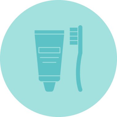 Saç fırçası. Web simgesi basit illüstrasyon