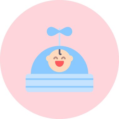 Bebeğim. Web simgesi basit illüstrasyon