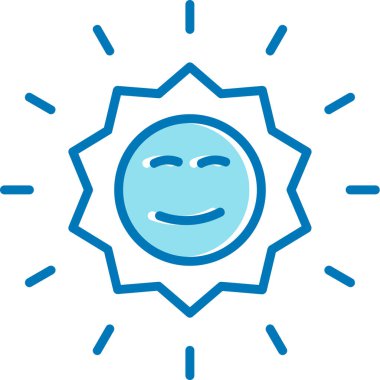 Güneş. Web simgesi basit illüstrasyon