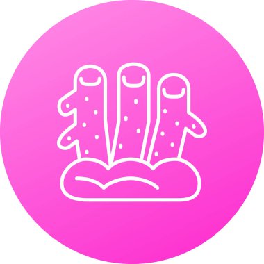 Beyaz arkaplanda izole edilmiş ana hatlı bakteri simgesi. bakteriler ve mikroorganizmalar, neden olan mikroorganizma hastalıkları, mobil kanser, mikrop, virüs, mantar