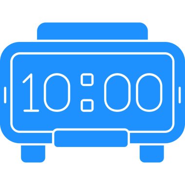 Saat. Web simgesi basit illüstrasyon