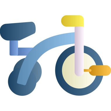 Bisiklet simgesinin vektör illüstrasyonu