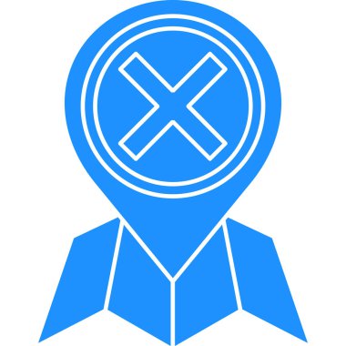 konum simgesi, vektör çizimi