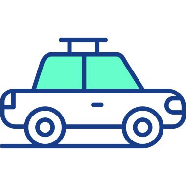 - Araba. Web simgesi basit tasarım