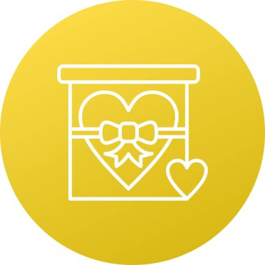 Bir kalp simgesinin vektör illüstrasyonu