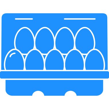 Tavuk yumurtası ikonu. Ağ için yumurta vektör simgelerinin özet çizimi