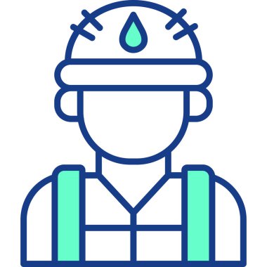 Mühendis simgesi vektör çizimi