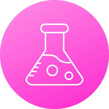 Kimyasal yetersizliğin modern simgesinin vektör çizimi