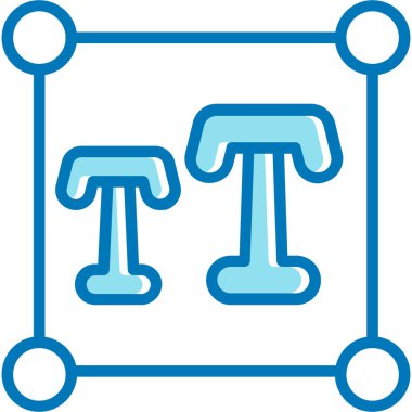 b harfinin vektör çizimi