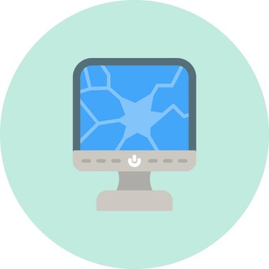 Bilgisayar vektör simgesi modern basit vektör illüstrasyonu