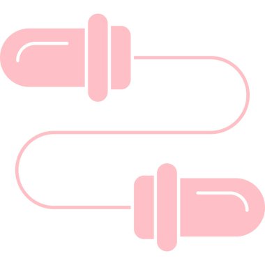 İp atlama. Web simgesi basit illüstrasyon