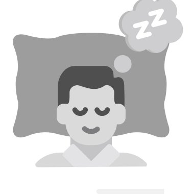 uyku simgesi, vektör illüstrasyonu