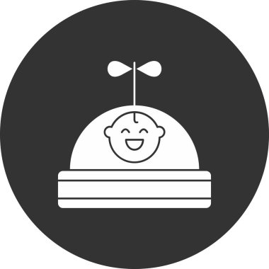 Bir bebeğin vektör illüstrasyonu