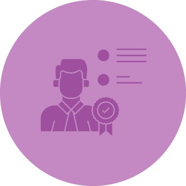 Rozet simgesi, vektör illüstrasyonu