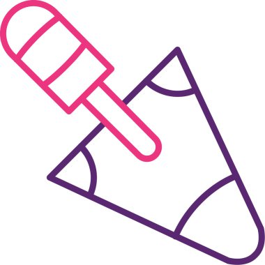 Dondurma. Web simgesi basit illüstrasyon