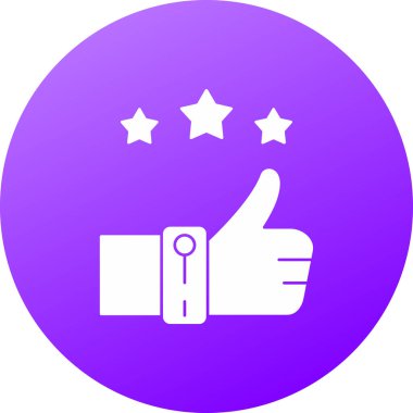 Başparmağını kaldır. Web simgesi basit illüstrasyon