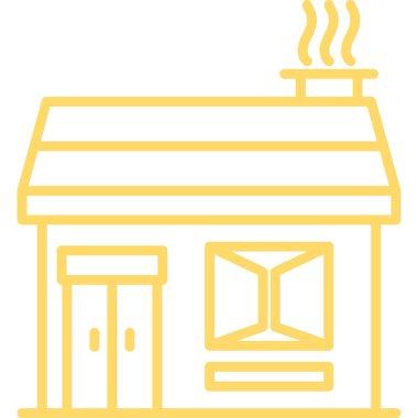 Ev. Web simgesi basit illüstrasyon