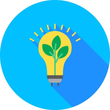 Ampul. Web simgesi basit illüstrasyon