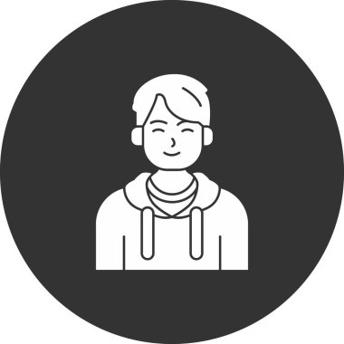 Tıbbi maskeli bir adamın vektör simgesi