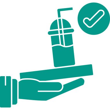 İlaçlar ve şişe vektör çizimi ile el.