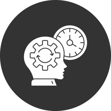 Modern b 'nin vektör illüstrasyonu beynin ikonundan yoksun