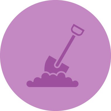 kürek simgesi vektör illüstrasyonu