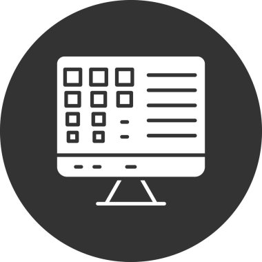 Web vektör simgesi, simge tasarımı illüstrasyonu