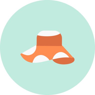 Tek bir izole şapkanın vektör çizimi