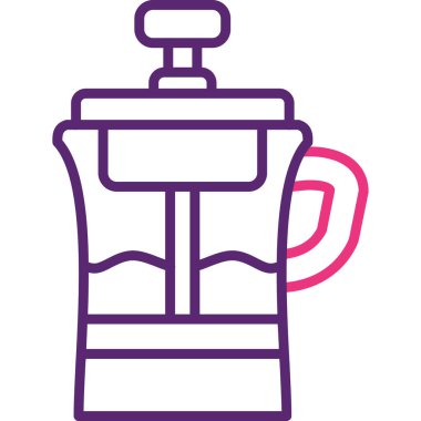 Bir kahve simgesinin vektör çizimi