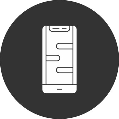 cep telefonu simgesi. vektör illüstrasyonu