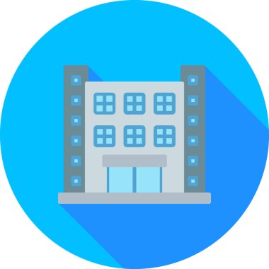 bina simgesi, vektör illüstrasyonu