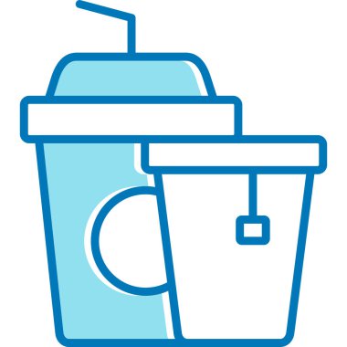 kahve fincanı ikonu vektör illüstrasyonu