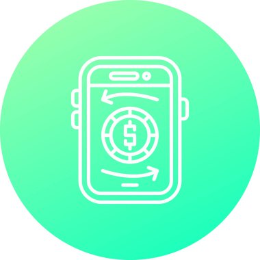 vektör cep telefon simgesi