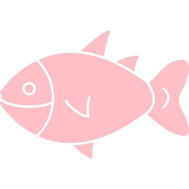 Balık. Web simgesi basit illüstrasyon