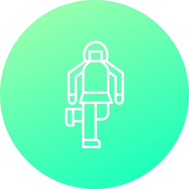 Bir kadın simgesinin vektör illüstrasyonu