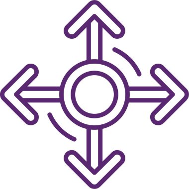 Modern yol simgesinin vektör illüstrasyonu