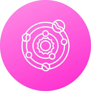 Güzel Hedef vektör satırı simgesi