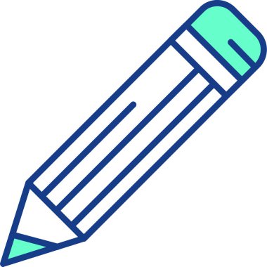 Kalem. Web simgesi basit illüstrasyon