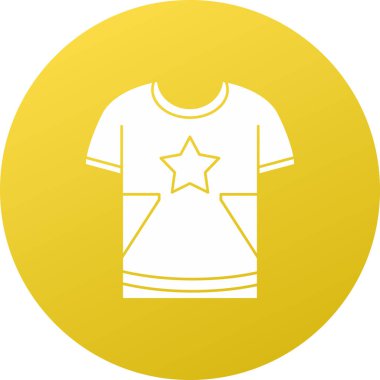 tshirt simgesi vektör illüstrasyonu