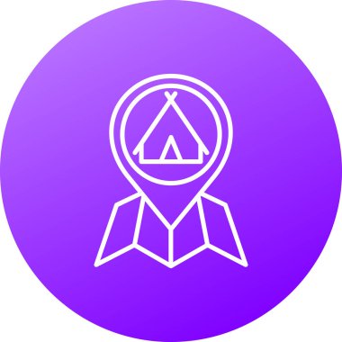 Pusula simgesinin vektör illüstrasyonu