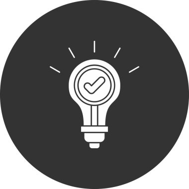 ampul simgesi, vektör illüstrasyonu