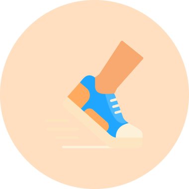 Ayakkabı. Web simgesi basit illüstrasyon