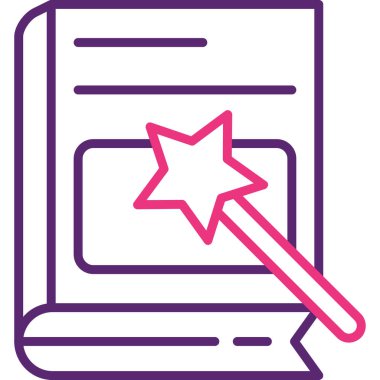 Pano simgesi olan yıldız, vektör illüstrasyonu