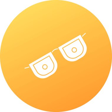 gözlük ikonu vektör illüstrasyonu